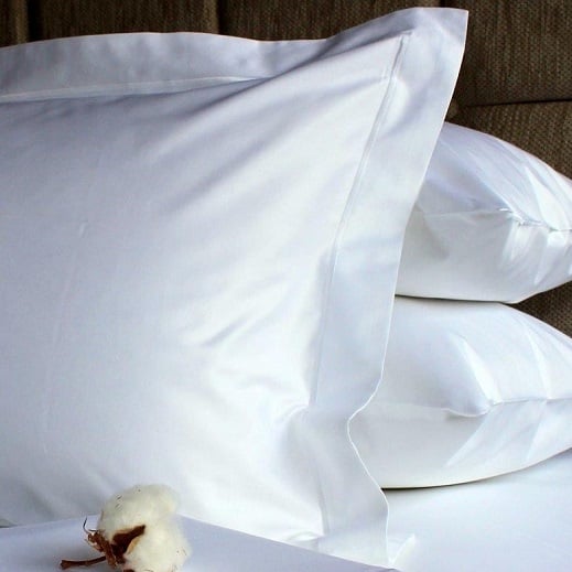 Satin Uni weiss Bettwäsche von Textilwerke AG TWB