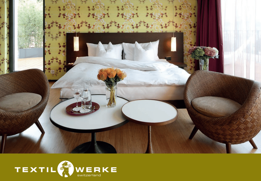Booklet der Textilwerke AG TWB für Heim, Spital, Restaurant, Hotel, Wäscherei & Strafanstalten