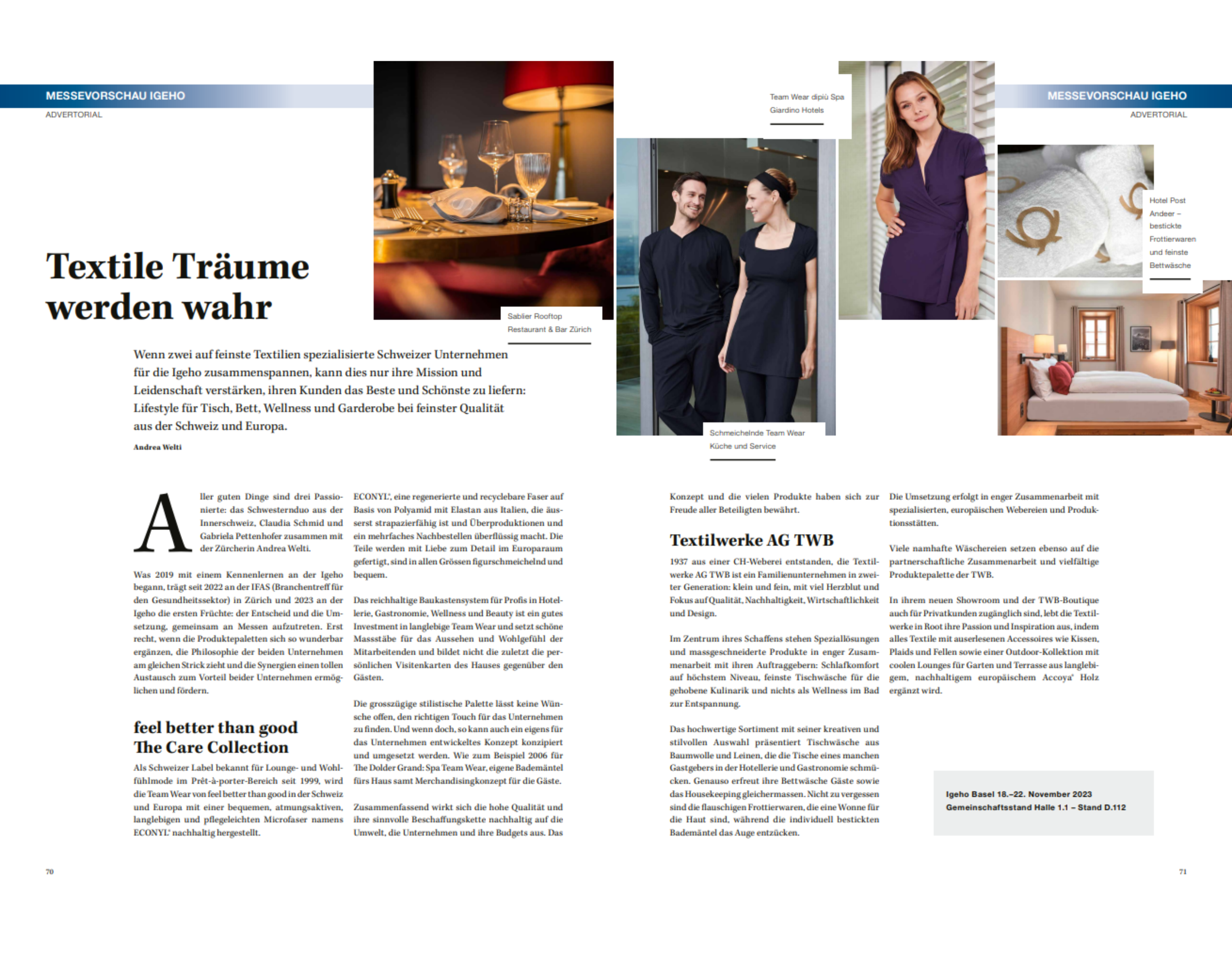 Hoteliere 2023 IGEHO